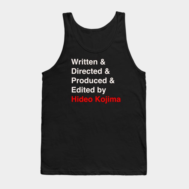 By Hideo Kojima Tank Top by PoliticallyIncorrect